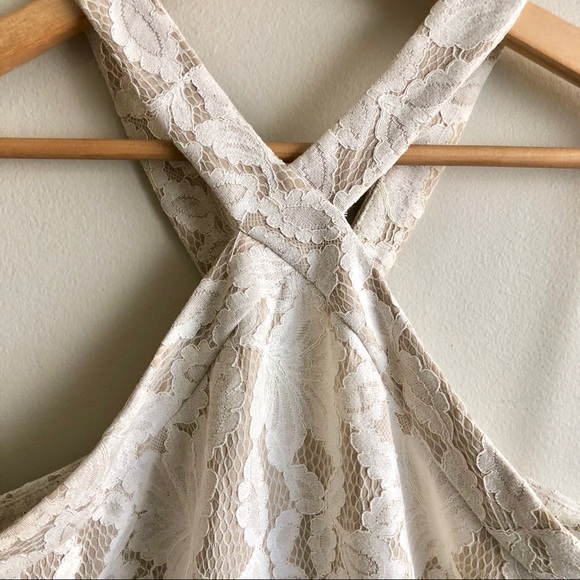 She+Sky: lace cream cocktail dress - Picture 4 of 6